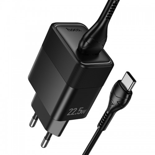 Купити МЗП Hoco CS111A Lounge QC3.0 22.5W (1USB-A) + кабель USB to Type-C