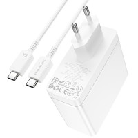 МЗП Borofone BN11 Imperial PD100W+QC3.0 (1USB-A/2C) + кабель Type-C to Type-C