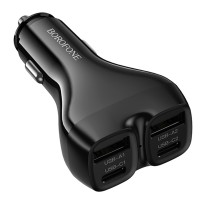 АЗП Borofone BZ35 Leader PD15W+QC3.0 total 30W (2USB-A/2C)