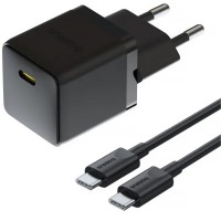 МЗП Baseus Palm Fast Charger 20W (1USB-C) + кабель Type-C to Type-C (P10111602)