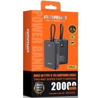Портативний ЗП Power Bank Amaya F230C PD22.5W with cable 20000 mAh