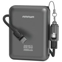 Портативний ЗП Power Bank Amaya F237C PD22.5W with cable 20000 mAh