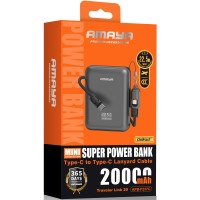 Портативний ЗП Power Bank Amaya F237C PD22.5W with cable 20000 mAh