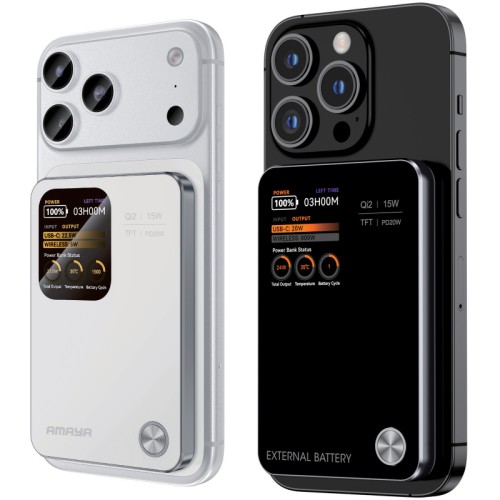Портативное ЗУ Power Bank Amaya W053C PD20W с БЗУ 5000 mAh