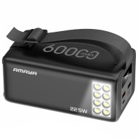 Портативний ЗП Power Bank Amaya F600L PD22.5W flashlight 60000 mAh