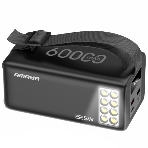 Портативное ЗУ Power Bank Amaya F600L PD22.5W flashlight 60000 mAh