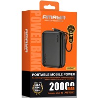 Портативний ЗП Power Bank Amaya F235C PD22.5W with cable 20000 mAh