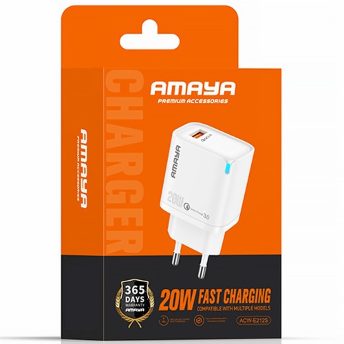 СЗУ Amaya E212S QC3.0 20W (1USB-A)