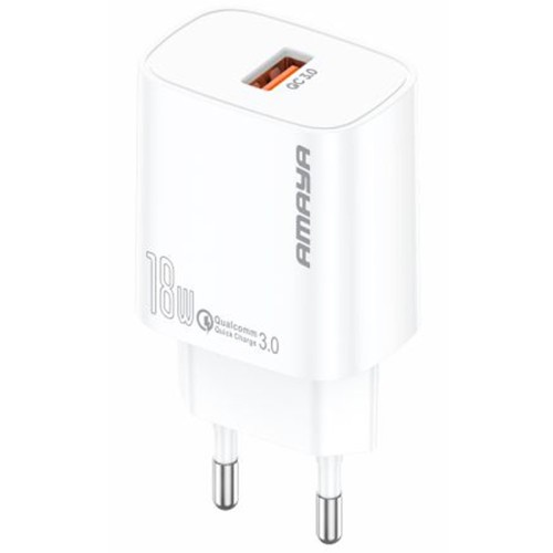 СЗУ Amaya E60S QC3.0 18W (1USB-A) + кабель USB to Type-C