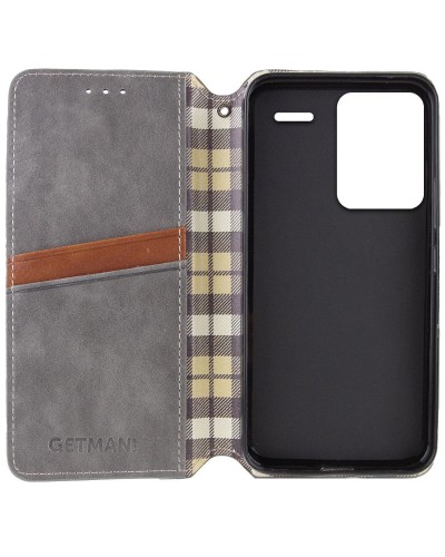Купити Шкіряний чохол-книжка GETMAN Cubic (PU) для Xiaomi Redmi Note 13 Pro+