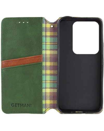 Купити Шкіряний чохол-книжка GETMAN Cubic (PU) для Xiaomi Redmi Note 13 Pro 4G / Poco M6 Pro 4G