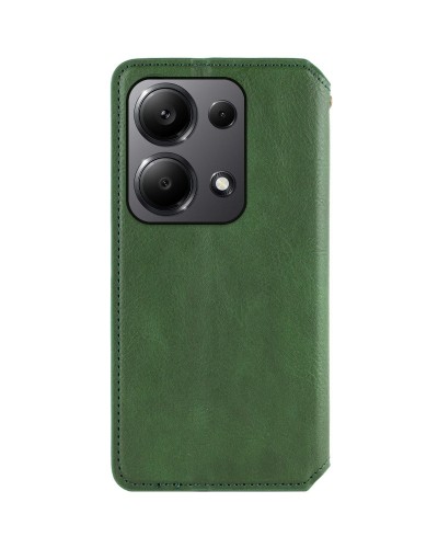 Купити Шкіряний чохол-книжка GETMAN Cubic (PU) для Xiaomi Redmi Note 13 Pro 4G / Poco M6 Pro 4G