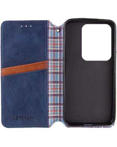 Купити Шкіряний чохол-книжка GETMAN Cubic (PU) для Xiaomi Redmi Note 13 Pro 4G / Poco M6 Pro 4G