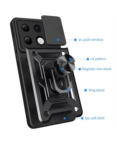 Купити Ударостійкий чохол Camshield Serge Ring для Xiaomi Redmi Note 13 4G