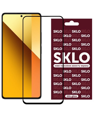 Купить Защитное стекло SKLO 3D для Xiaomi Redmi Note 13 5G/13 Pro 4G/5G / 14s / Poco M6 Pro 4G