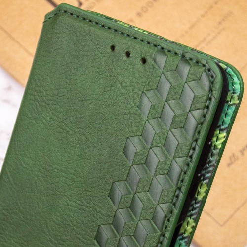 Купить Кожаный чехол-книжка GETMAN Cubic (PU) для Xiaomi Redmi 13 4G / Poco M6 4G