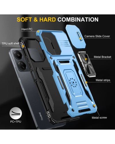 Купить Ударопрочный чехол Camshield Army Ring для Xiaomi Redmi 13C / Poco C65