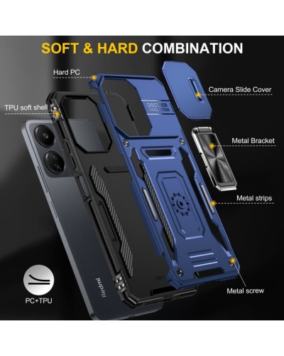 Купить Ударопрочный чехол Camshield Army Ring для Xiaomi Redmi 13C / Poco C65