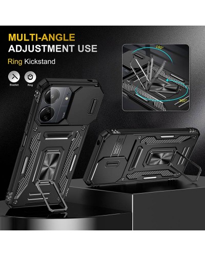 Купить Ударопрочный чехол Camshield Army Ring для Xiaomi Redmi 13C / Poco C65