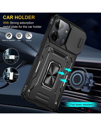 Купить Ударопрочный чехол Camshield Army Ring для Xiaomi Redmi 13C / Poco C65