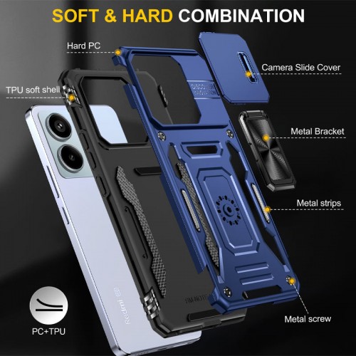 Купити Ударостійкий чохол Camshield Army Ring для Xiaomi Redmi Note 13 4G Купити Ударостійкий чохол Camshield Army Ring для Xiaomi Redmi Note 13 4G