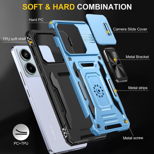 Купити Ударостійкий чохол Camshield Army Ring для Xiaomi Redmi Note 13 4G Купити Ударостійкий чохол Camshield Army Ring для Xiaomi Redmi Note 13 4G