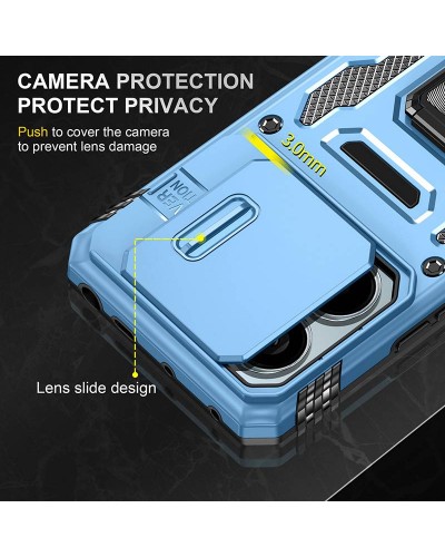 Купить Ударопрочный чехол Camshield Army Ring для Xiaomi Redmi Note 13 Pro 4G / 14s / Poco M6 Pro 4G