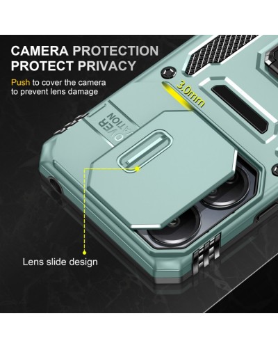 Купить Ударопрочный чехол Camshield Army Ring для Xiaomi Redmi Note 13 Pro 4G / 14s / Poco M6 Pro 4G