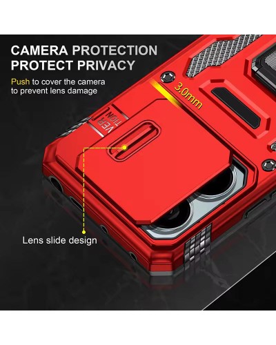 Купить Ударопрочный чехол Camshield Army Ring для Xiaomi Redmi Note 13 Pro 4G / 14s / Poco M6 Pro 4G