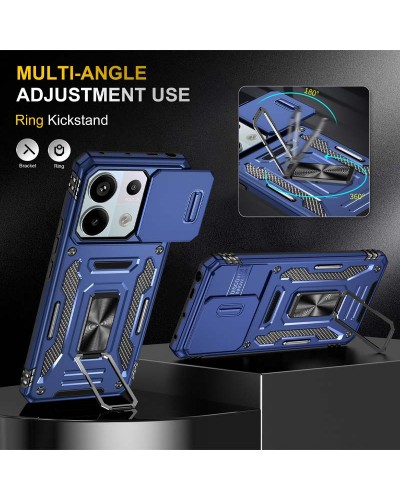 Купить Ударопрочный чехол Camshield Army Ring для Xiaomi Redmi Note 13 Pro 4G / 14s / Poco M6 Pro 4G