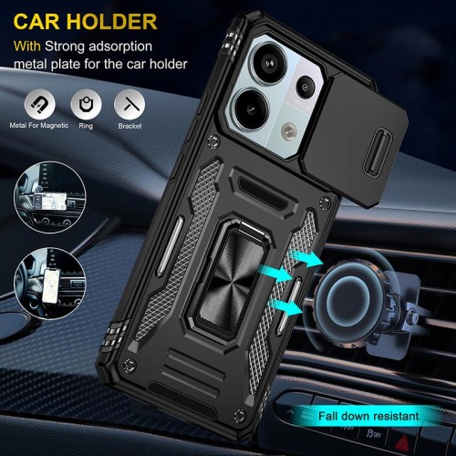 Купить Ударопрочный чехол Camshield Army Ring для Xiaomi Poco X6 / Note 13 Pro 5G Купить Ударопрочный чехол Camshield Army Ring для Xiaomi Poco X6 / Note 13 Pro 5G