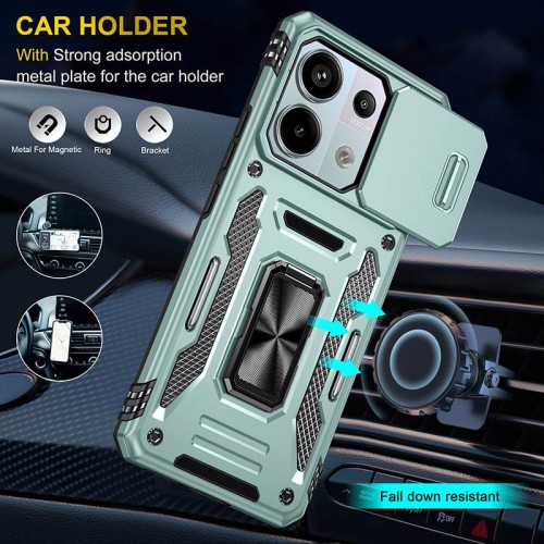 Купить Ударопрочный чехол Camshield Army Ring для Xiaomi Poco X6 Pro Купить Ударопрочный чехол Camshield Army Ring для Xiaomi Poco X6 Pro
