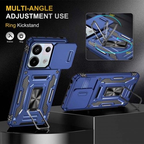 Купить Ударопрочный чехол Camshield Army Ring для Xiaomi Poco X6 Pro Купить Ударопрочный чехол Camshield Army Ring для Xiaomi Poco X6 Pro