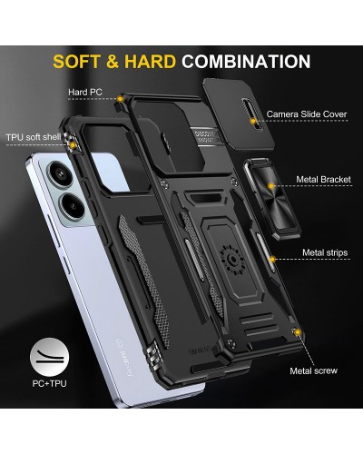 Купити Ударостійкий чохол Camshield Army Ring для Xiaomi Poco X6 Pro