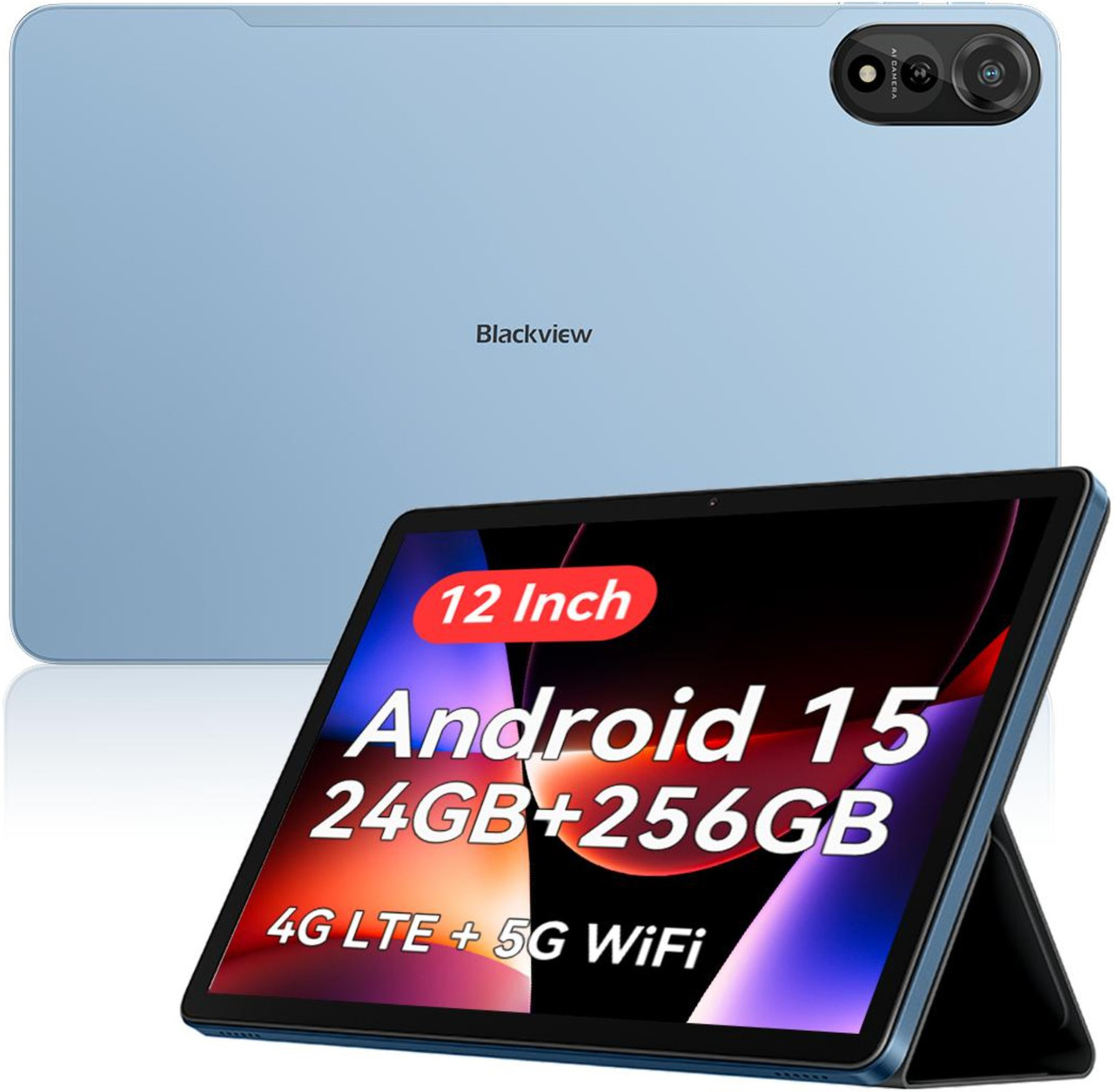 Купити Планшет Blackview MEGA 2 12/256GB LTE Blue (Чохол, Клавіатура, Мишка, Стілус, Навушники, Скло)