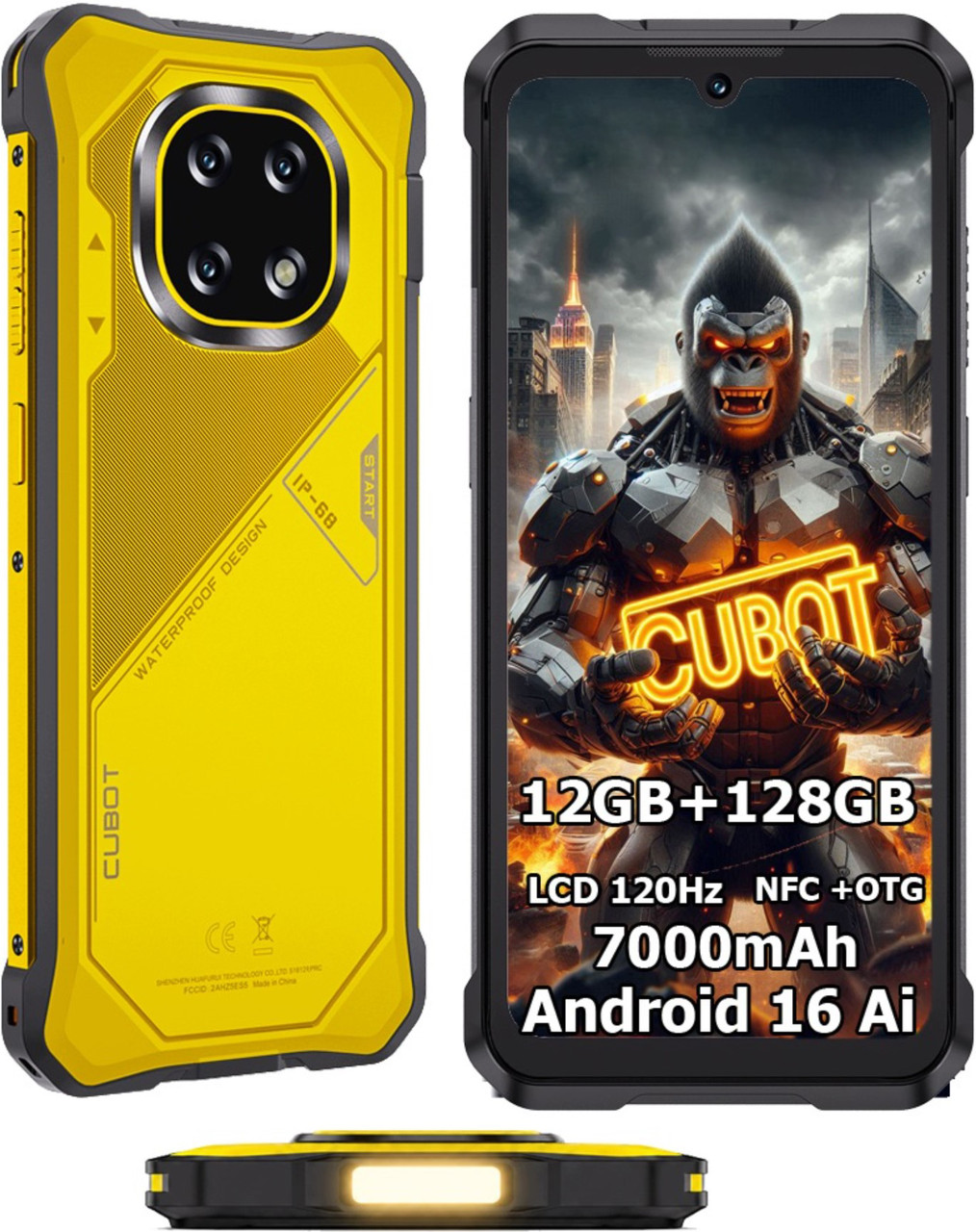 Купити CUBOT KINGKONG ES 5 6/128GB Yellow Гарантія 1 Рік