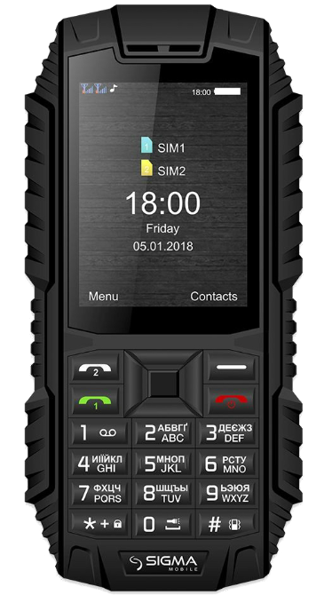 Sigma mobile X-treme DT68 Black