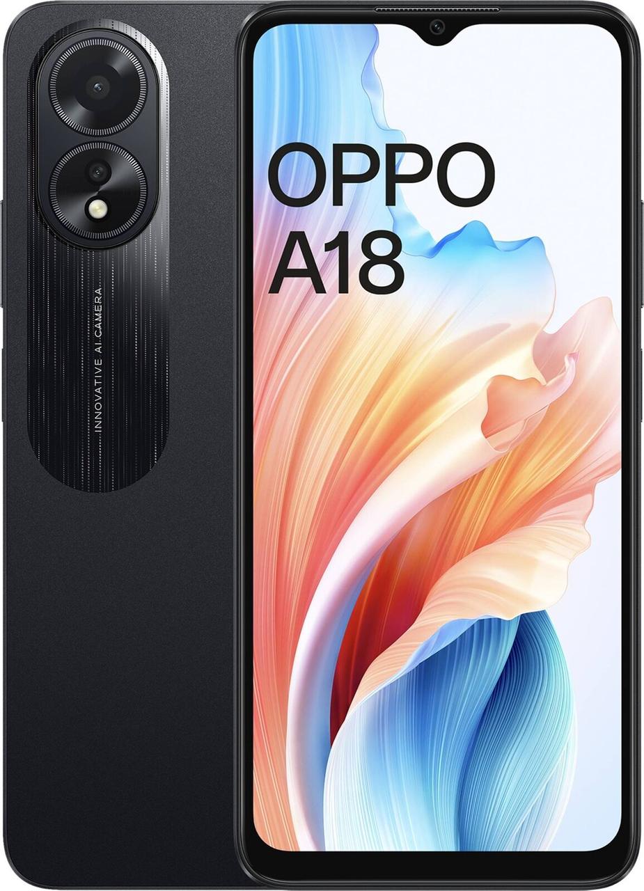 Купити OPPO A18 4/128GB Glowing Black (CPH2591) Гарантія 1 рік