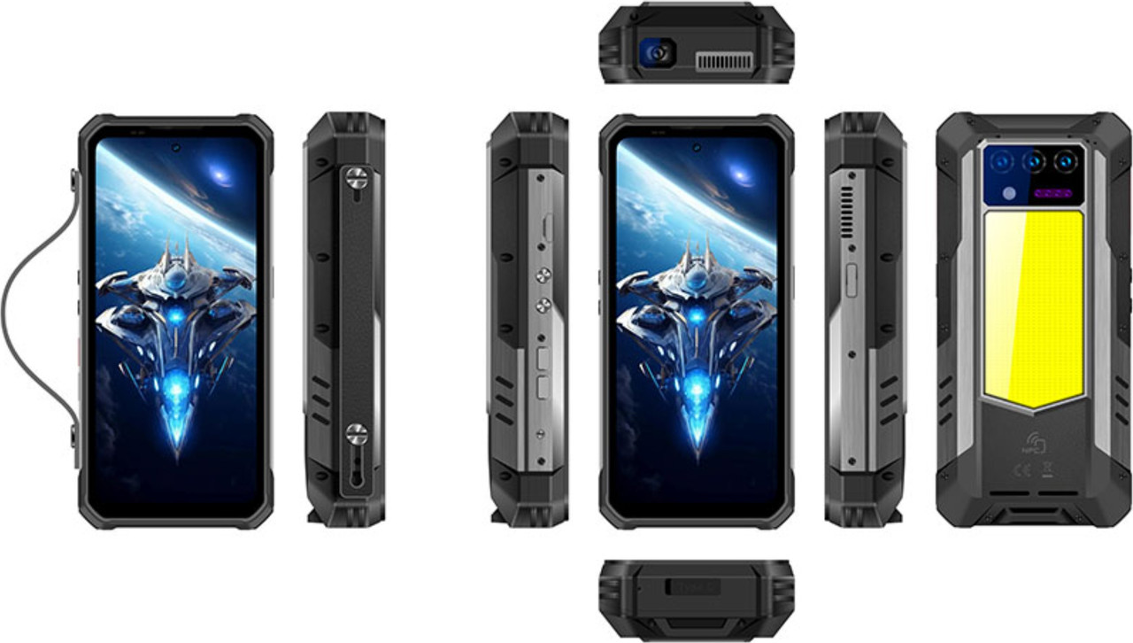 Купити Oukitel WP100 Titan 5G 12/512GB Night Vision + Проектор + Прожектор Black Гарантія 1 Рік