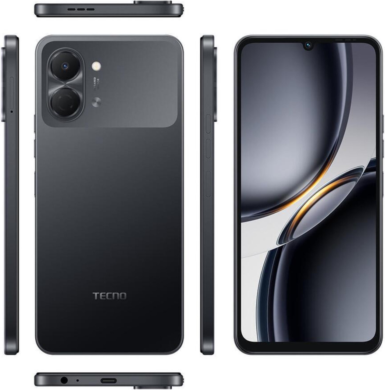 Купити Tecno SPARK Go 3 (KN3) 4/128GB Ink Black Гарантія 1 Рік