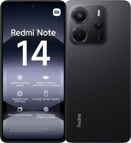 Купити Xiaomi Redmi Note 14 8/128GB Midnight Black Global Version Гарантія 1 рік