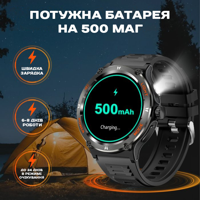 Купити Smart Advanture Steel з компасом, 2 ремінці