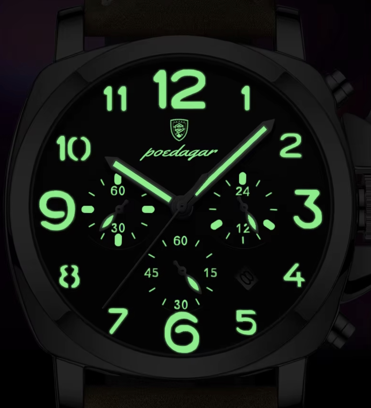 Купити Poedagar Luminious Rubber Black, 2 ремінці