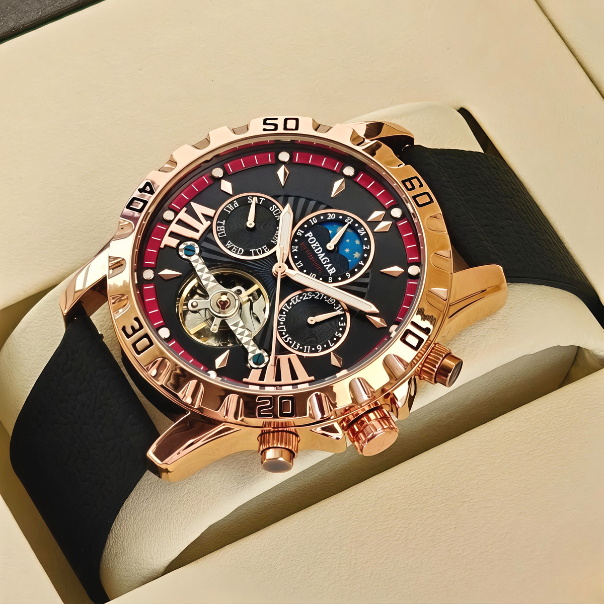 Купити Poedagar Mechanical Prestige, 2 ремінці