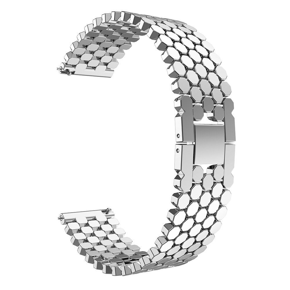 Ремінець металевий Honey Silver 22 мм