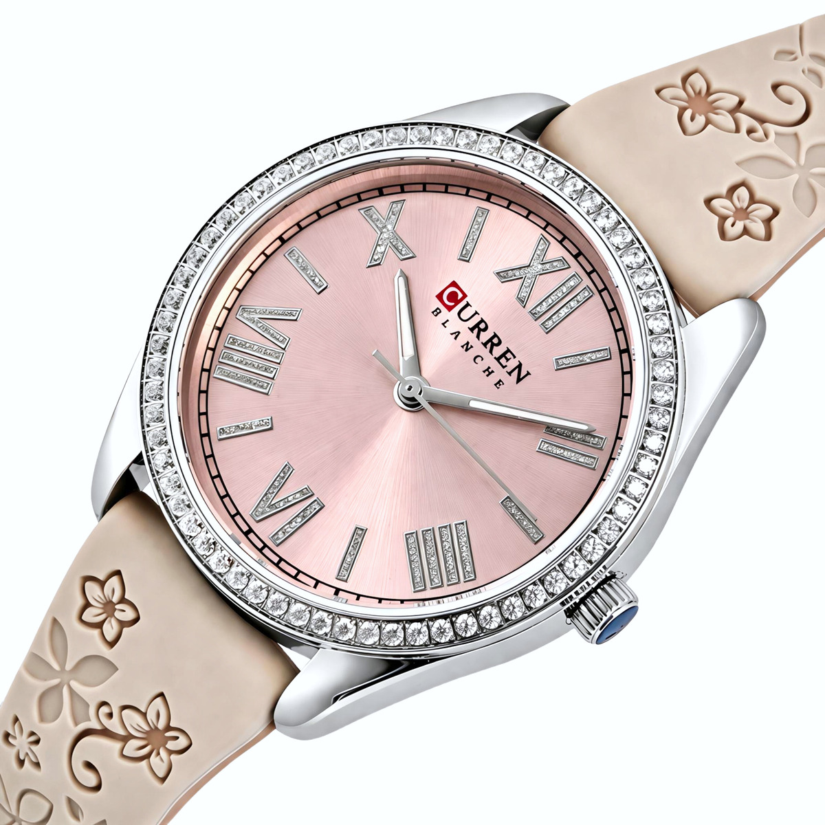 Купити Curren Silvia Beige Flower, 2 ремінці