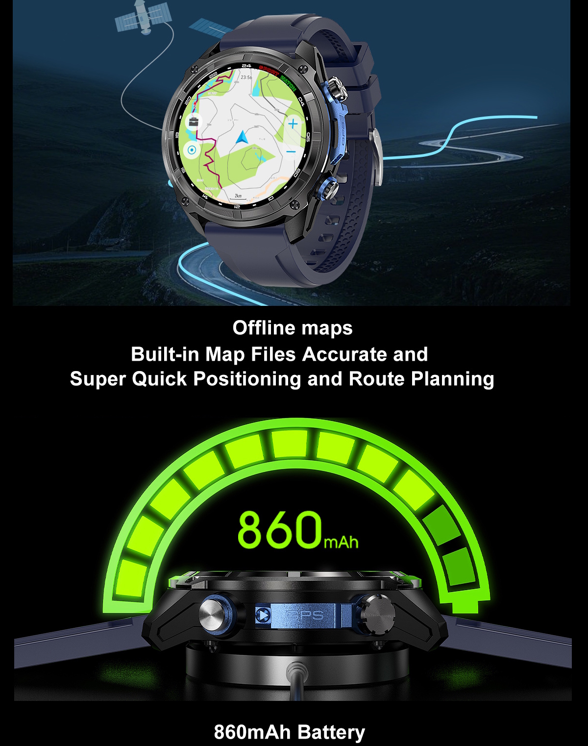 Купити Smart Navigation Pro Steel з GPS, 3 ремінці