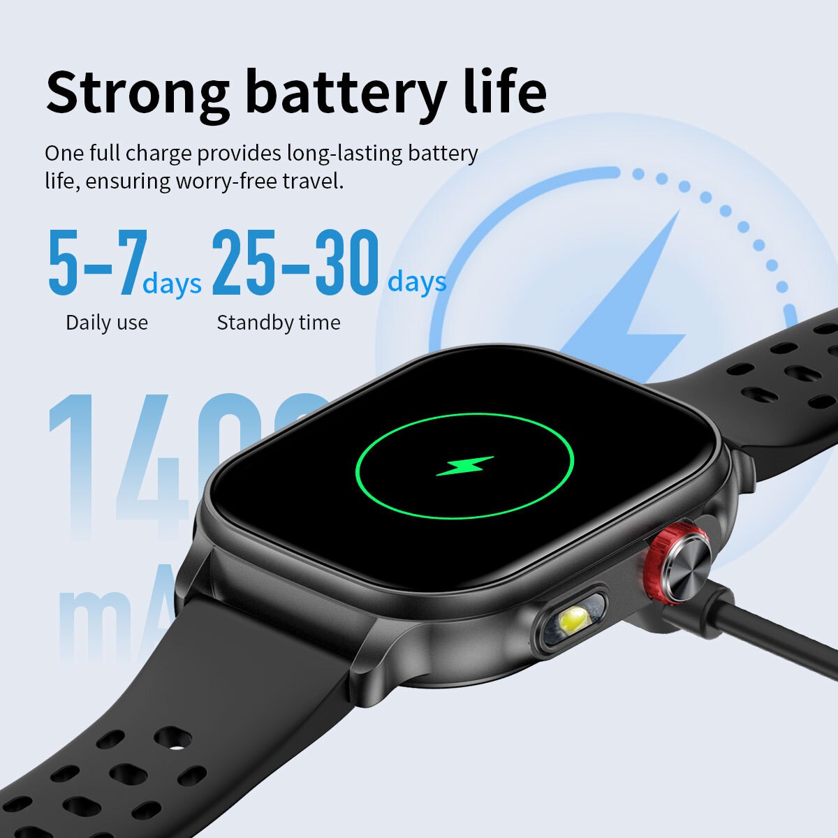 Купити Smart Energy Rubber Black 5BAR, 2 ремінці