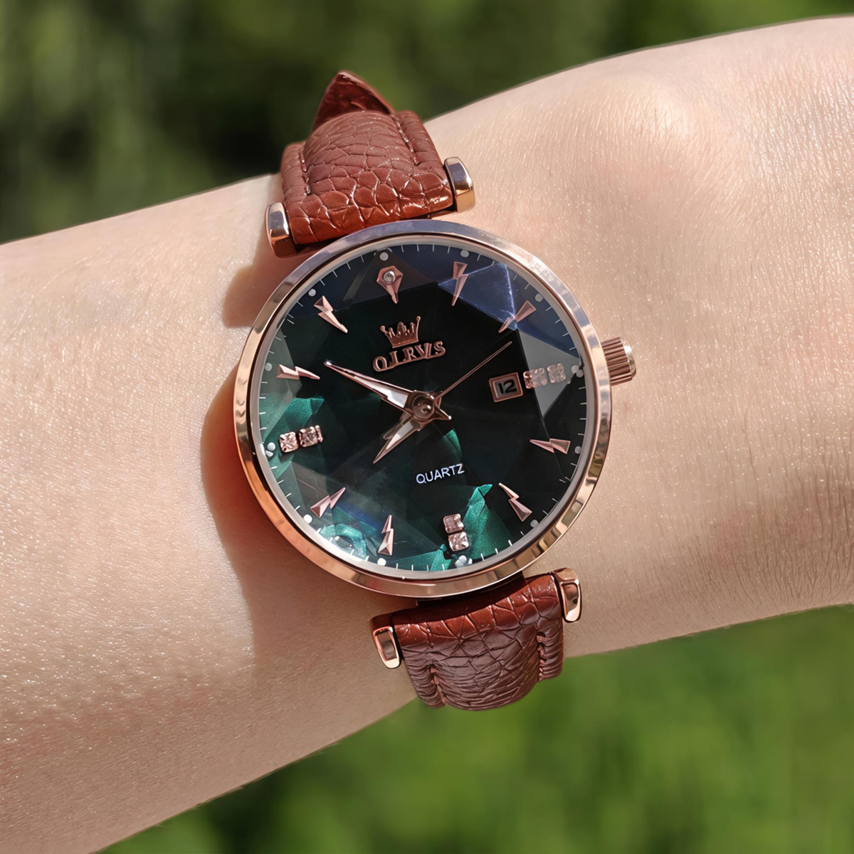 Olevs Diamond Leather Brown, 2 ремінці