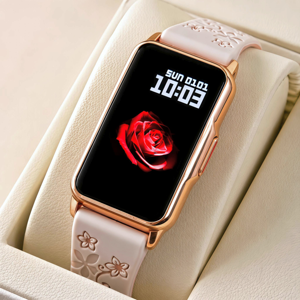 Купити Smart Mioband Nano+ Beige Flower, 3 ремінці